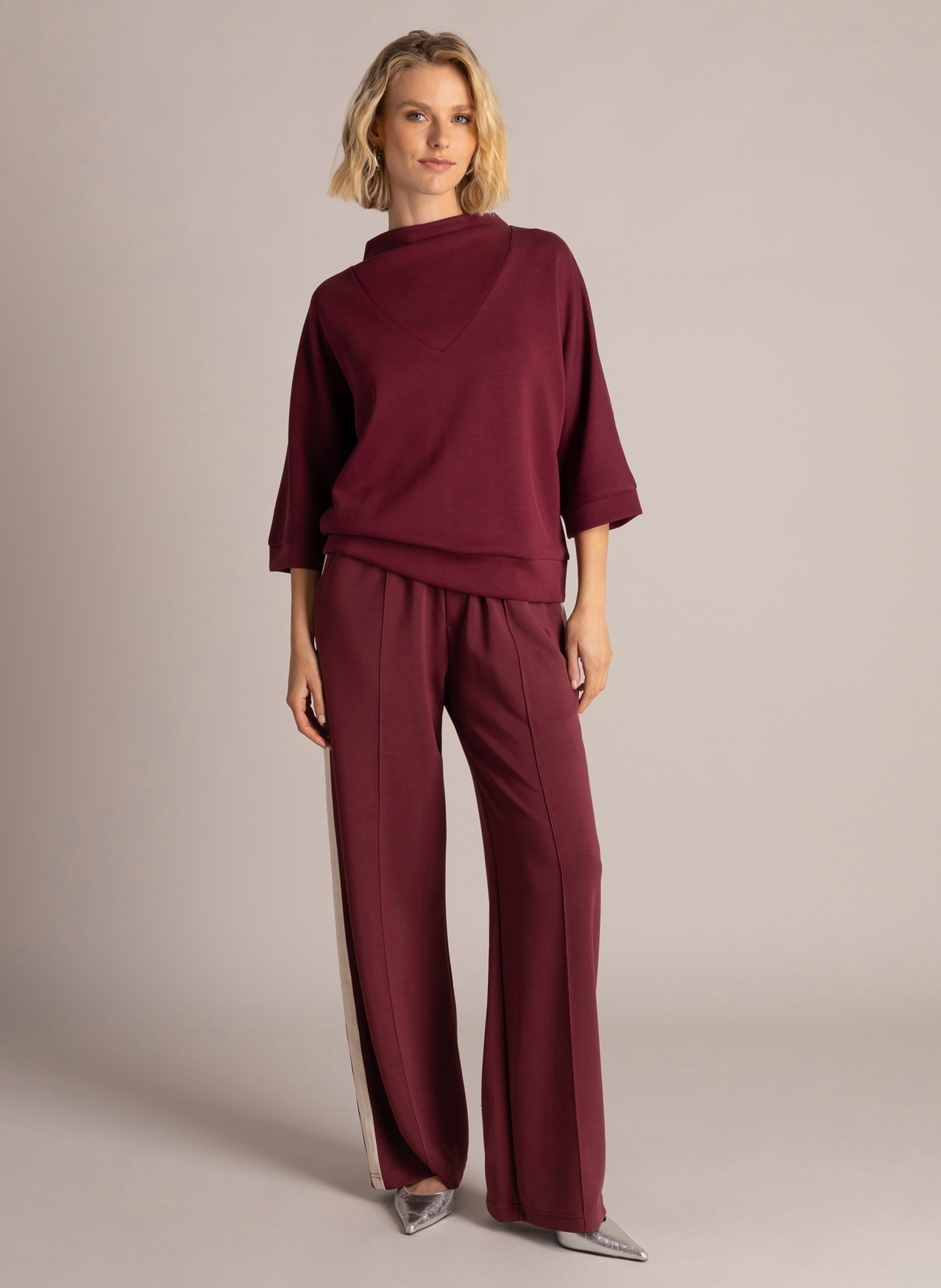 Yest Sally top Wine Red